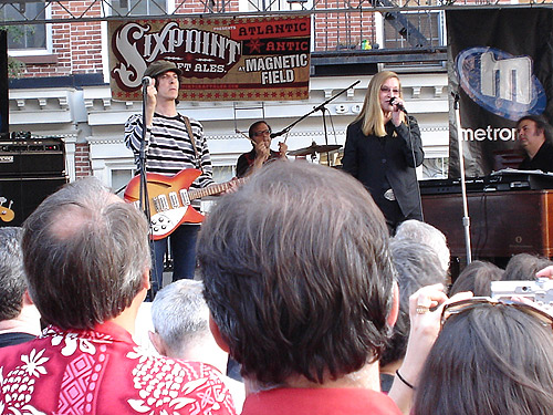 Richard with the Mary Weiss band