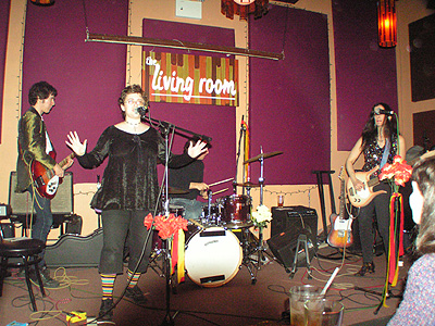 Valerie Kaplan (our niece) singing "Pinball Wizard" with the band at Nancy Leigh's Birthday Party